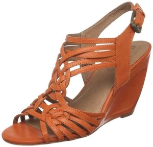 Corso Como Buddy Cognac Wedge Sandal 11 - Picture 1 of 7
