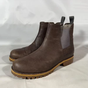 Chaco Fields Chelsea Waterproof Boot Bootie Brown Leather Size 9.5 JCH107428 - Picture 1 of 11