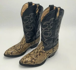 DOS DE ORO Snakeskin Boots Exotic Python US Men’s 5.5 Women’s 7.0 Mexico Western - Bild 1 von 5