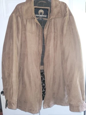 Weatherproof Vintage  Brown Faux Suede Size XXL Full Zip Winter Coat - Image 1 of 4