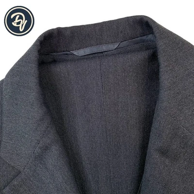 1980s 41 R Brooks Brothers " Makers " 3 Pc Charcoal Herringbone Tweed Made USA - Image 1 of 4