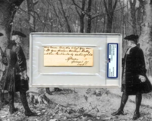 Aaron Burr Signed Note Cut from Law Doc - Vice President & Hamilton Killer! PSA - Picture 1 of 4