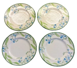 4 Franciscan Floral Forget Me Not Salad Plates 8" USA - Picture 1 of 7