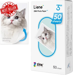 Zink 2X3" Photo Paper 50 Sheets Adhesive Waterproof Smudge Tear Proof Instant - Afbeelding 1 van 6