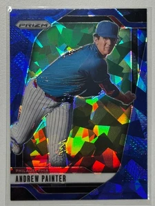 Béisbol Andrew Painter Panini Prizm 2025 azul hielo agrietado Philadelphia Phillies - Imagen 1 de 2