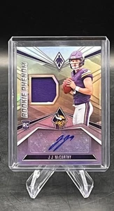 2024 Panini Phoenix Rookie Phenom Patch Auto J.J. McCarthy #RPJA-JMY /75 RC Card - Picture 1 of 3