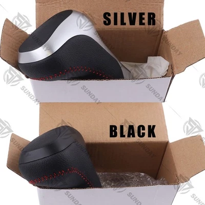 BLACK/SILVER LEATHER TRD PRO SHIFT KNOB FOR 2014-2021 TUNDRA & 2012-2023 4RUNNER Foto 1 de 4