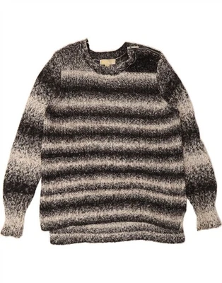Suéter Jersey MICHAEL KORS Mujer Cuello Redondo Reino Unido 18 XL Negro Rayas Algodón CH03 Foto 1 de 3