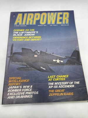 Airpower Magazine March 1973 Vol 3 No 2 WWII Aircraft History Sentry - Image 1 of 3