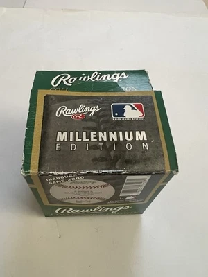 MUY ESCASO 2000 Rawlings OML (Selig) Millenium Silver Logo Béisbol, NUEVO EN CAJA Foto 1 de 4