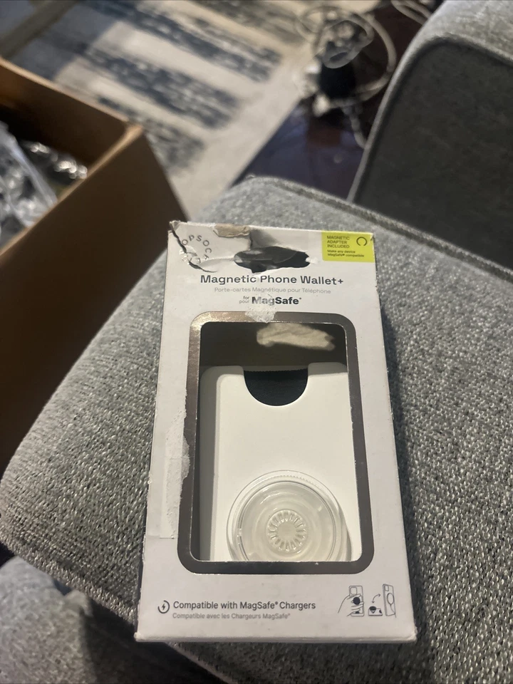 PopSockets Magnetic MagSafe PopWallet+ Phone Wallet & Grip iPhone - White/Clear - Image 1 of 1