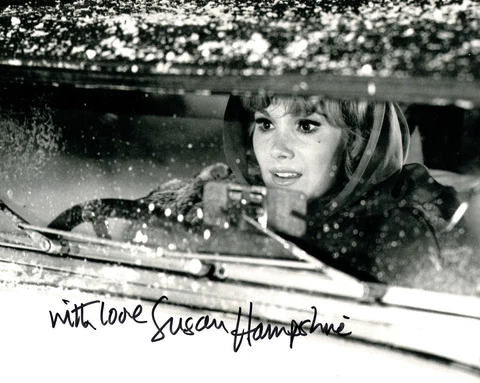 Monte Carlo or Bust 8x10 movie scene photo signed by actress Susan Hampshire No1 Cover