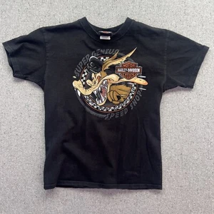 Looney Tunes Wiley Coyote Harley Davidson T-Shirt 2017 Motorrad Biker Damen - Bild 1 von 9