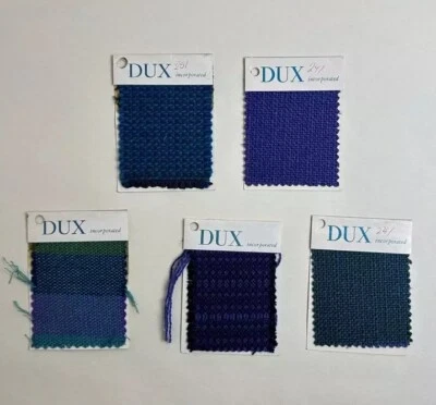 复古 Dux 布料色板,蓝色色调,中世纪现代瑞典 20 世纪 60 年代初 — 第 1/4 张图片