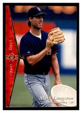 1995 SP #132 MARK LANGSTON California Angels ~G2A