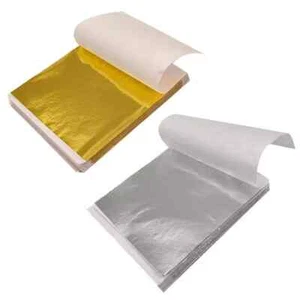 Pack de 100 láminas doradas oro plata 140mm x 140mm - Imagen 1 de 1
