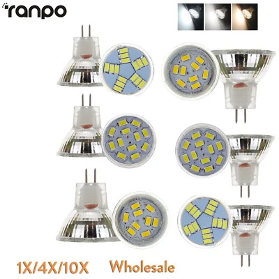 Mr11 Led Spot Light Bulb 3W 4W Dc12V Cool Warm Neutral White Smd2835 Gu4 Bi-Pin - Image 1 of 4