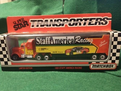 Matchbox Transporters Nascar 1/87 diecast #74 Staff America Jake Sprague 1993 - Image 1 of 4
