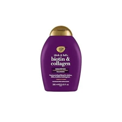 OGX Biotin Collagen Shampoo (385 ml), kräftigendes Haarshampoo für feines - Bild 1 von 2