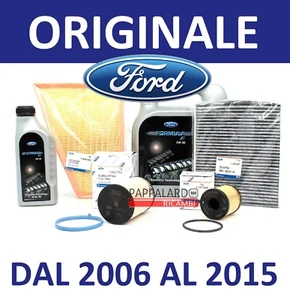 KIT TAGLIANDO 3 FILTRI ORIGINALI + 6 LITRI OLIO FORD S MAX GALAXY 2.0 TDCI - Foto 1 di 1