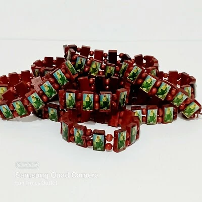 Pulseira Jude Favors Communion Pulseras San Judas Tadeo Recuerdos Bautizo 12 peças  - Imagem 1 de 4