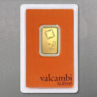 Valcambi 10 Grams Suisse 999.9 Gold Bars in Blister Embossed Bars
