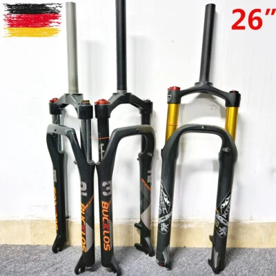 MTB Reiserad Federgabel 26*4,0 Zoll Rebound 9*135mm QR Fat Fahrrad Gabel Scheibe - Bild 1 von 4