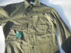 USAF Long Sleeve OD Green Shirt  Size 14 1/2 X 33 With Patch AF Systems Command