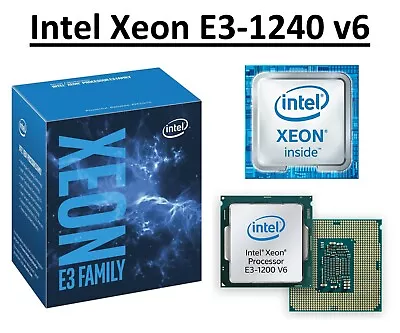 Intel Xeon E3-1240 v6 SR327 3.7 - 4.1 GHz, 8 MB, 4 Core, Socket LGA1151, 72W CPU - Image 1 of 4