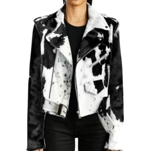 Chaqueta de cuero de vaca personalizada para mujer - Imagen 1 de 11