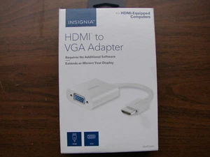 Insignia - HDMI auf VGA Adapter - weiß, NS-PCAHV - Bild 1 von 3