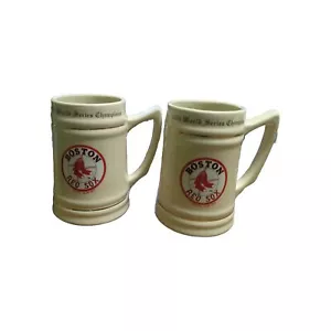 ***2*** Boston Red Sox 2004 World Series Champions Beer Mug Stein 5 3/4" Tall - Picture 1 of 4