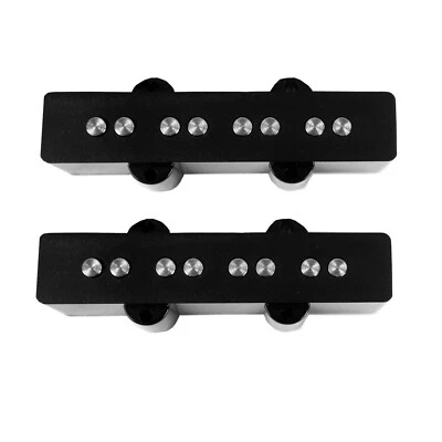 Pickup J Bass 4 String Black Vintage 6K Set of 2 Open Pole 211082JBK - Image 1 of 4
