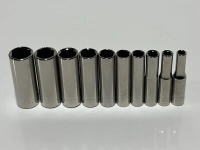 NEW Craftsman USA 10pc Metric 5mm-14mm Deep Socket Set - 1/4" Drive - 6 Point - Image 1 of 4