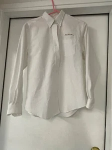 Awana Clubs - Van Heusen for her, long sleeve white blouse Ladies M  gently used - Picture 1 of 4