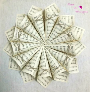 Wedding musical cones. Cono petalo boda. Cono musical boda - Imagen 1 de 5