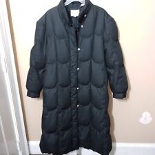 Womens Large Saxton Hall Puffer Long Duck Fill Coat