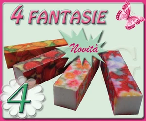 20 pz BUFFER COLORATI FANTASIA x RICOSTRUZIONE UNGHIE NAIL ART GEL UV SET KIT - Imagen 1 de 1