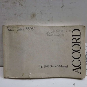 1996 Honda Accord Sedan Owners Manual - Picture 1 of 1