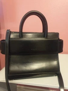 Givenchy Mini Horizon Handheld Shoulder Bag Leather Black - Picture 1 of 16