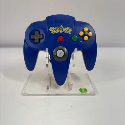 Nintendo 64 N64 Original Controller Pokemon Edition NUS-005 Blue/Yellow - Image 1 of 4