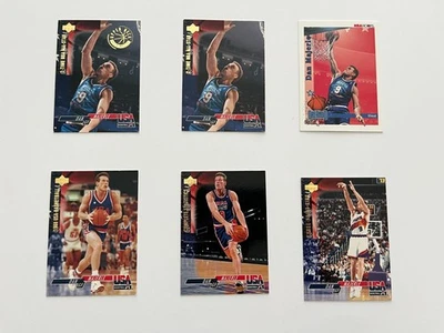 Лот из 6 карт 1994 UD USA Dan Majerle - Золотая медаль Parallel / All-Star Hoops - Suns - Изображение 1 из 4