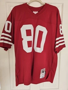 *NEW WITH TAGS* Mitchell & Ness 1990 Jerry Rice #80 Throwbacks Jersey Size Large - Picture 1 of 4