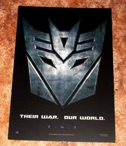TRANSFORMERS Poster Mini One Sheet Shia LaBeouf Megan Fox Michael Bay - Picture 1 of 1