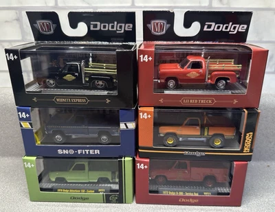 M2 Machines Dodge Trucks Walmart Exclusive Set 6 w/sleeve - Image 1 of 4