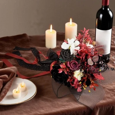 Faux Bouquet Centerpiece Decorative Photo Props Bridal Holding Flowers for - Image 1 of 4