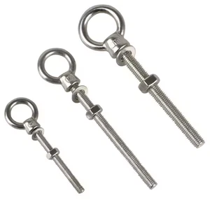 🔩 Stainless Steel Lifting Eye Bolt w/ Nut – Heavy Duty ⚓ Marine Grade M6 - Picture 1 of 13