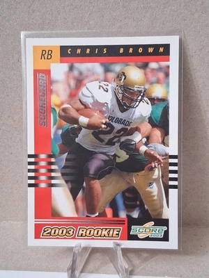 2003 Score - 2003 Rookie Chris Brown #288 Scorecard /500 (RC) - Image 1 of 2