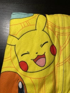 Pokemon Pikachu Pajamas One Piece Fleece Full Zip Hooded Yellow Size 10 - Picture 1 of 9