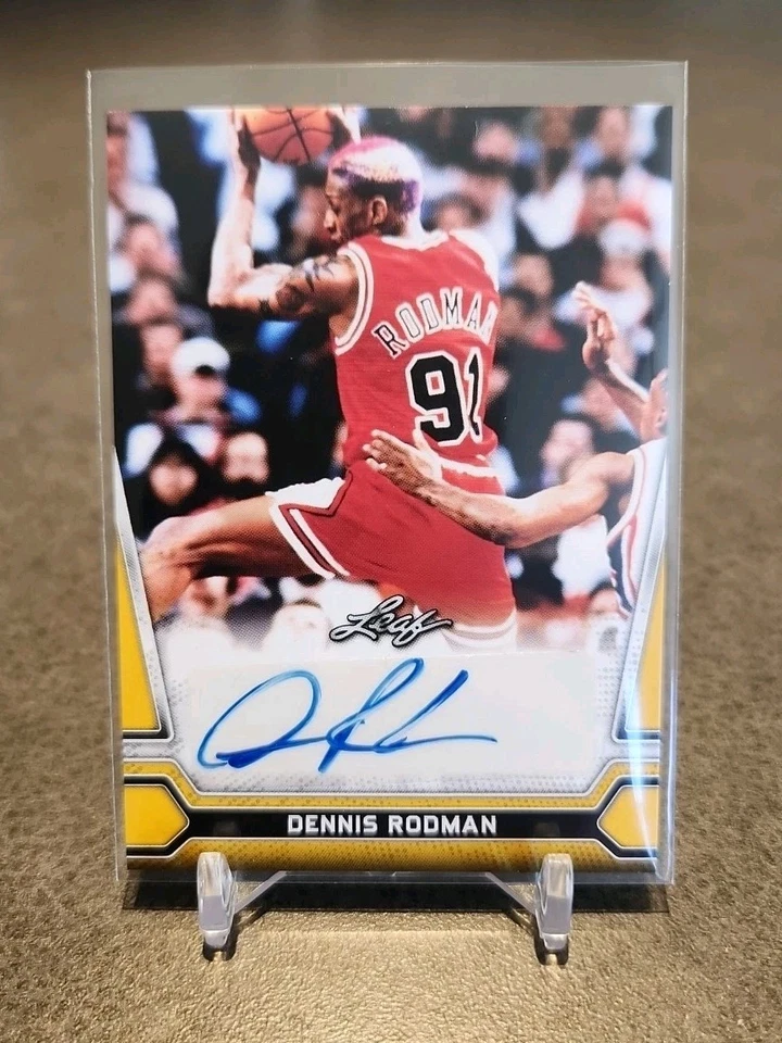 2021 Leaf Multisport DENNIS RODMAN Autograph/Signed #BA-DR1 Chicago Bulls HOF - Image 1 of 2